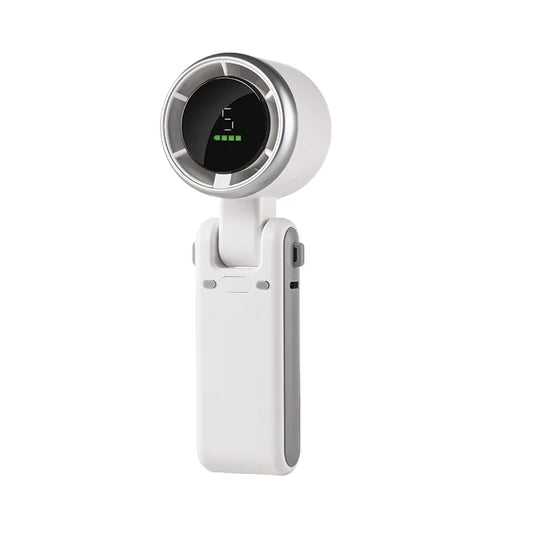 Portable Mini Fan 3600mAh Rechargeable Battery USB Fan Foldable Handheld Fan Turbo Bladeless Small Pocket Fan 5 Gear for Outdoor